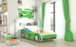 Lastevoodi auto SPEED 160x80 roheline
