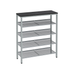 Metallist jalatsiriiul 28 x 75 x 93 cm hall must