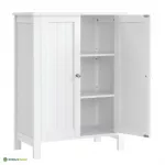 Vannitoakapp p&otilde;randale 60 x 80 x 30 cm valge MDF