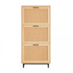 Jalatsikapp 60 x 24 x 127 cm kitsas rotangukstega
