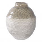 Vaas 26 x 31 cm valge-roheline keraamiline lillevaas