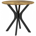 &Uuml;mmargune s&ouml;&ouml;gilaud l&auml;bim&otilde;&otilde;t 78 x 75 cm pruun MDF ja teras