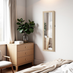 Peegliga ehtekapp 37x10x120 cm tamm lukustatav