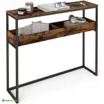 Konsoollaud 24 x 100 x 80 cm vintage pruun ja tindimust