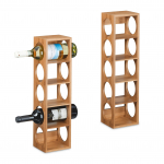 Veiniriiulid 2 tk 53 x 14 x 12 cm bambus 5 pudelile