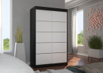Liugustega Riidekapp BENISSO 120 120x200x58 Must