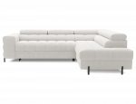 L-kujuline diivan Ferucce 276x200x72-93 cm Valge