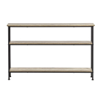 Konsoollaud 120x20x77 cm puidu ilme ja metallalus