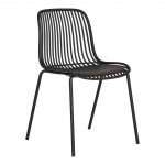Aiatool Branson 4 tk virnastatav must 55x47x82 cm