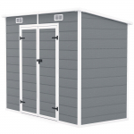 Metallist aiamaja 2,4 &times; 1,3 m hall ventileeritud