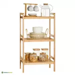 Bambusest riiul 45 &times; 31,5 &times; 79,5 cm pruun 3 tasandit