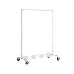 Riidestange ratastel 100x50x163 cm valge teras