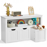 Lastetoa kapp sahtlitega 102x30x60 cm Valge