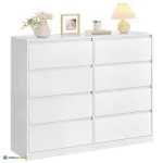 Kummut 40 x 119,4 x 97,5 cm valge MDF 6 sahtliga