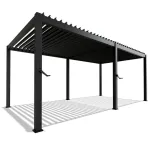 Pergola Tahiti 3 x 5,9 x 2,4 m antratsiit lamellkatus