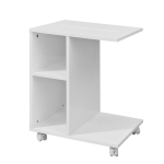 Ratastel abilaud valge 45 &times; 35 &times; 58 cm 50 kg kandev&otilde;ime