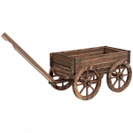 Lillekast aeda 120 &times; 41 cm pruun m&auml;nnipuidust vanker