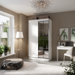 Liugustega Riidekapp OSGAR 120 120x206x65 Valge