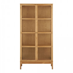 Vitriinkapp Zamora 90 &times; 40 &times; 180 cm pruun klaasuksed