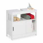 Valamukapp 60,5 x 60 x 30 cm valge MDF riiuliga