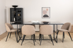 Leif s&ouml;&ouml;gilaua komplekt 200x90 cm klaaslaud 6 tooli