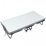 Kokkupandav k&uuml;lalistevoodi 200&times;90 cm valge 10 cm madrats