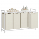 Pesukorv 4-sektsiooniline 115.6x33x72.5cm valge