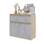 Kummut Noah 80 x 75 x 35 Sonoma Tamm