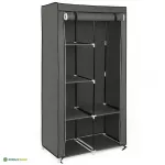 Riidest riidekapp hall XL 88 x 170 x 45 cm riiulitega