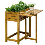 Lillelaud 64x80x30 cm Pruun kuusepuidust peenar