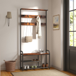 Esiku nagi pruun-must 30 x 85 x 180.5 cm 9 konksu