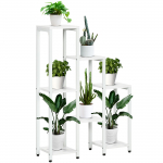 Lillealus 65 x 23 x 94,5 cm valge MDF ja teras