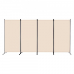 Ruumijagaja 346,4x184x52 cm beež 4 paneeli Oxford kangas