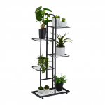 Taimede alus 96 x 45 x 22 cm must pulberv&auml;rvitud teras