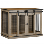 Koera puur pruun 120 &times; 60 cm MDF ja teras
