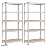 Hoiuriiulid 90x40x180 cm h&otilde;bedane teras MDF-plaadid