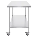 T&ouml;&ouml;laud 76,2 &times; 152,4 &times; 95,5 cm roostevaba teras ratastel