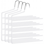 P&uuml;kste riidepuu 4 tk 35x0.5x32 cm Valge