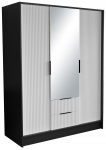 Riidekapp Norel 150 150x200x51 cm Must