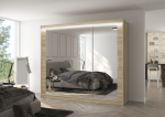 Liugustega Riidekapp CHESTER 250 250x215x58 Sonoma