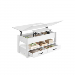 Lahtik&auml;iv kohvilaud 50x100x491x641 cm Valge