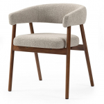 Polsterdatud tool MUE 73.5x59x55 helepruun