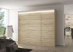 Liugustega Riidekapp ANTOS 250 250x215x58 cm Sonoma