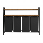 Suur pesukorv pesu sorteerimiseks must