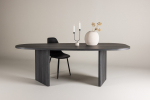 Gr&ouml;nvik suur s&ouml;&ouml;gilaud 220x100 cm mustast MDF-ist