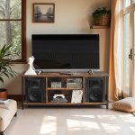 TV alusm&ouml;&ouml;bel 120 x 40 x 50 cm vintage avatud riiulid