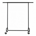 Riidestange ratastel mattmust 130 kg 110 150 cm