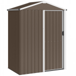 Metallist aiamaja 136&times;87&times;179 cm pruun teras liuguks