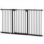 Must turvav&auml;rav koertele 136 &times; 76 cm metallist