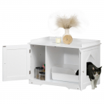 Kassiliivakast 86 &times; 48 &times; 52 cm valge MDF-kapp uksega